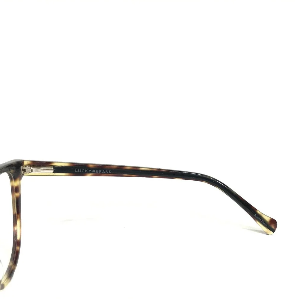 Lucky Brand Eyeglasses Frames D223 TORTOISE Brown Black Round Cat Eye 53-17-140